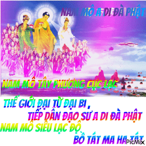 Nam Mô A Di Đà Phật - Darmowy animowany GIF