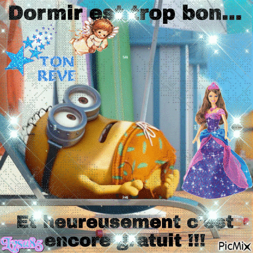 Dormir est trop bon - Бесплатный анимированный гифка