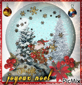 Boule de Noel - Ingyenes animált GIF