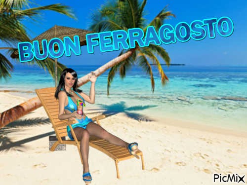BUON FERRAGOSTO - PNG gratuit