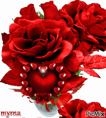 Red Roses - GIF animasi gratis