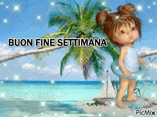 BUON FINE SETTIMANA - GIF animado gratis