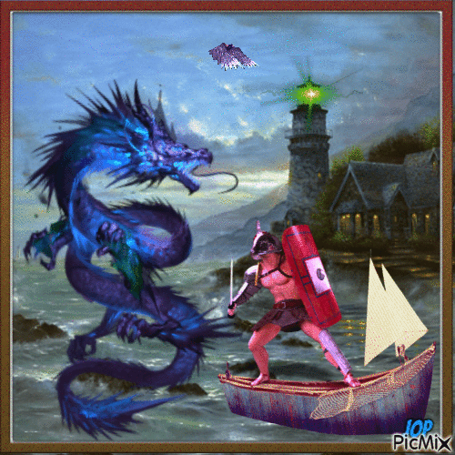 Dragon des mers - Бесплатни анимирани ГИФ