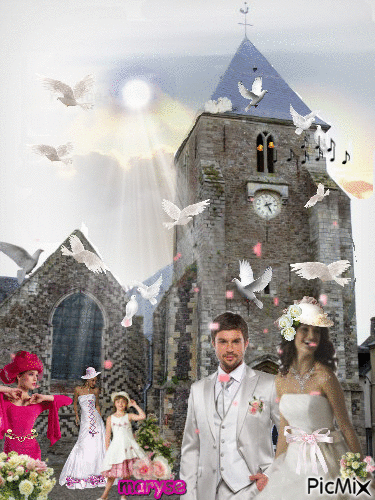 mariage a st val - Free animated GIF