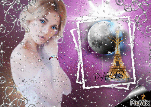 Париж - GIF animado grátis