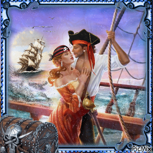 amor pirata - GIF animé gratuit