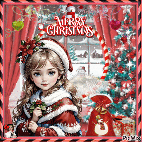 Merry Christmas  🎂  🍬  🍭  🍡 - Free animated GIF