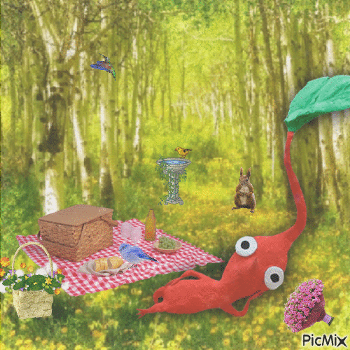 first date with Pikmin - Free animated GIF