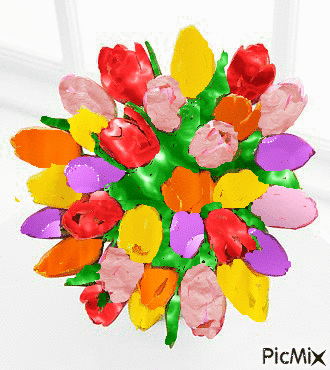 tulipany - GIF animate gratis