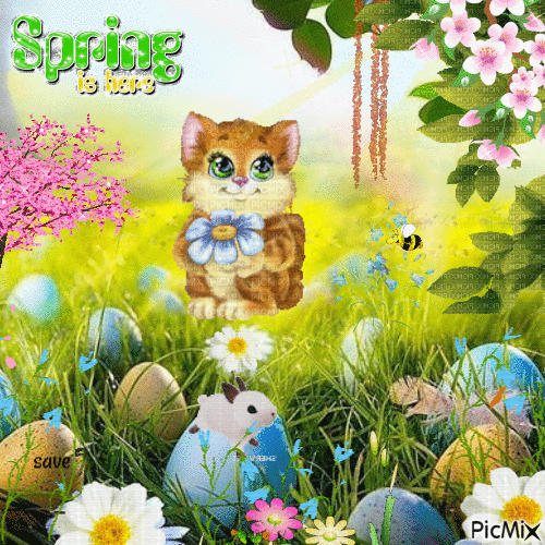 SPRING IS HERE - Free animated GIF