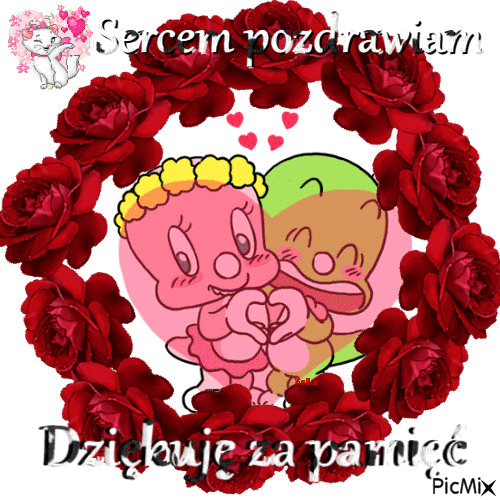 Sercem pozdrawiam(3326) - Бесплатный анимированный гифка