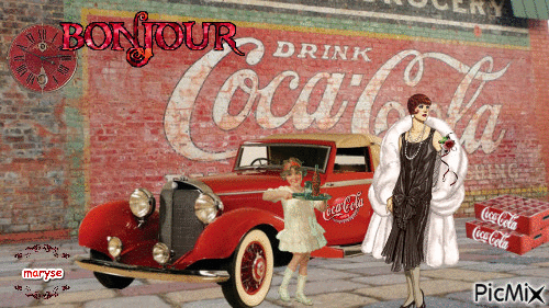 retro coca cola - Darmowy animowany GIF