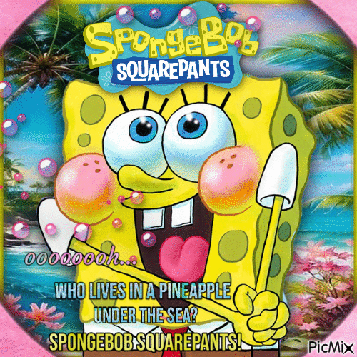 Sponge Bob Characters-RM-08-25-23 - Gratis animeret GIF
