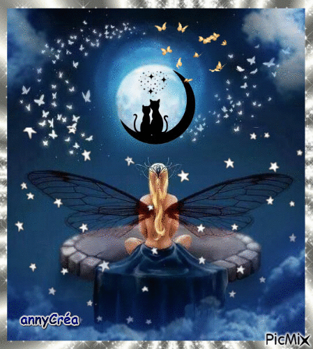 Night fairy - Nemokamas animacinis gif