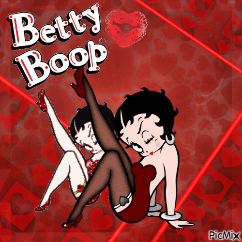 betty boop #1 - Animovaný GIF zadarmo