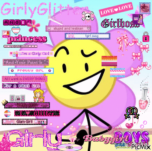 girlycore flower - GIF animé gratuit