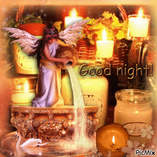 Good Night Angel - GIF animasi gratis