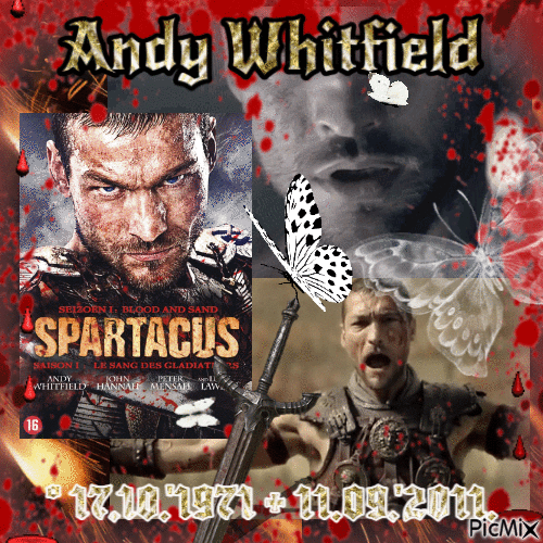 Andy Whitfield - Gratis animeret GIF