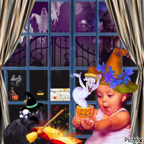 Halloween baby - GIF animé gratuit