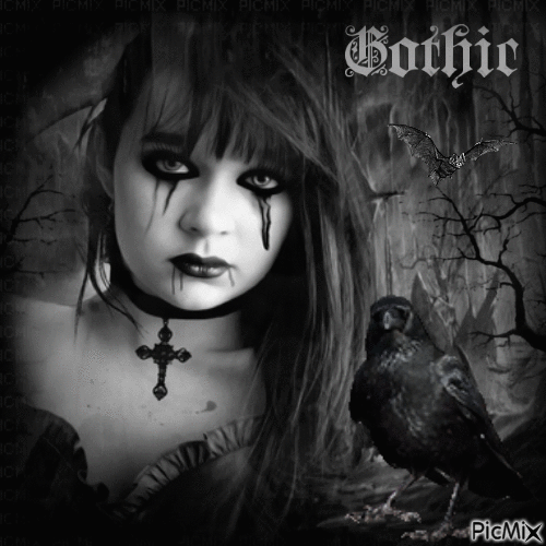 gothic woman - Gratis animerad GIF