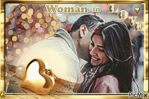Woman in Love - Free animated GIF