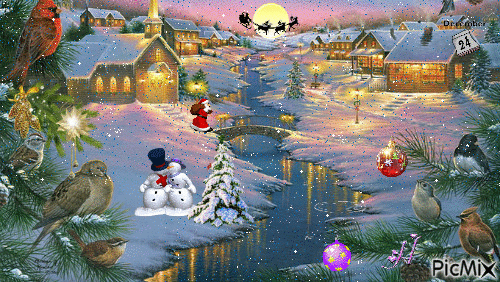 Весела Коледа - 無料のアニメーション GIF