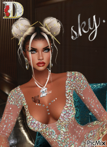 sky girl - Ingyenes animált GIF