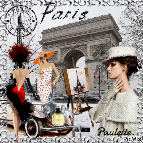 carte de PARIS - Безплатен анимиран GIF
