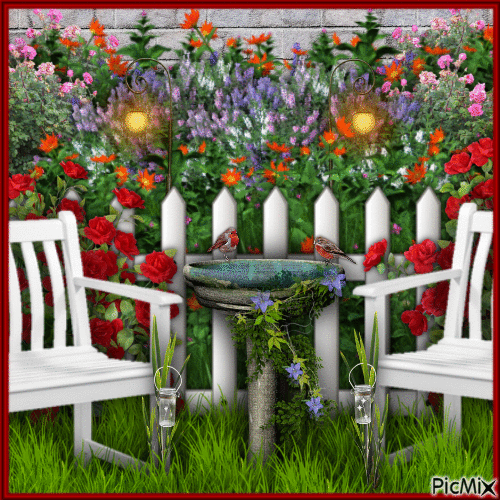 Blooming Spring Garden-RM-04-29-23 - GIF เคลื่อนไหวฟรี