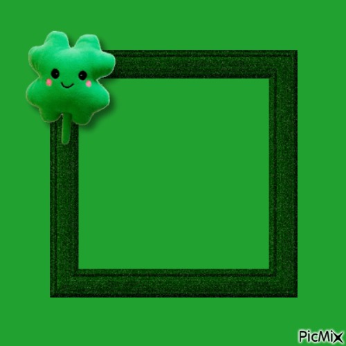cute clover greeting card template - png grátis