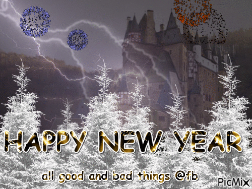 happy new year firework toronto - Bezmaksas animēts GIF