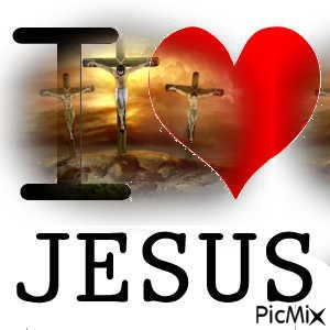I love Jesus - png ฟรี