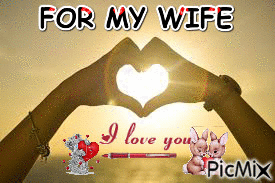 LOVE MY WIFE - Darmowy animowany GIF