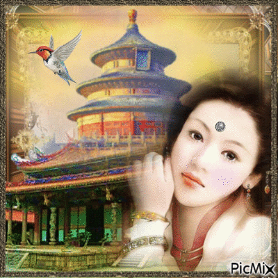 geisha - GIF animado gratis