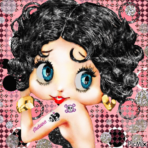 Betty Boop - One-Girl Show - Бесплатный анимированный гифка