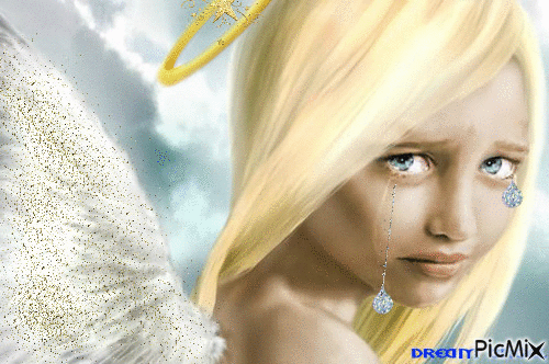 Crying Angel - Ingyenes animált GIF