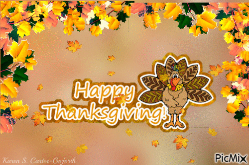 Happy Thanksgiving - GIF animado gratis
