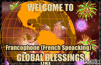 Global Blessings Francophone - Darmowy animowany GIF
