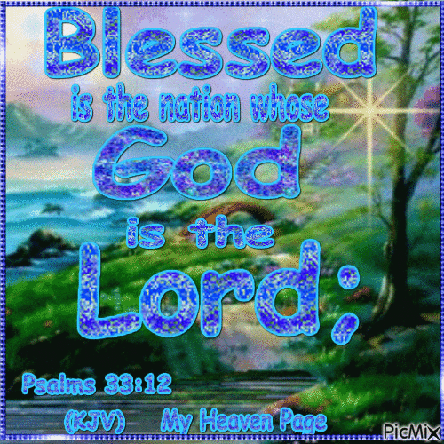Blessed is the nation - GIF animasi gratis