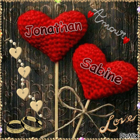 Sabine et Jonathan - Zdarma animovaný GIF