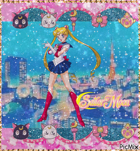 Sailor moon ❤️ elizamio - Nemokamas animacinis gif