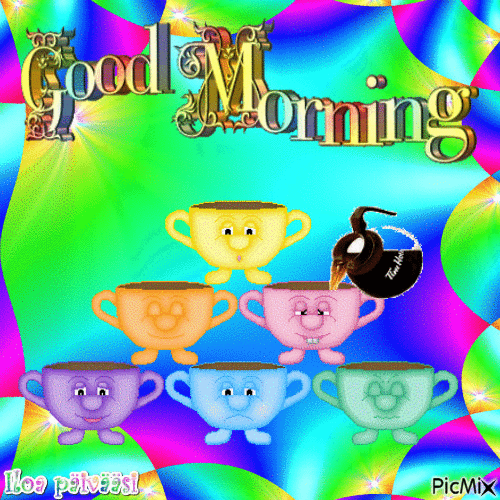 hyvää huomenta - Darmowy animowany GIF