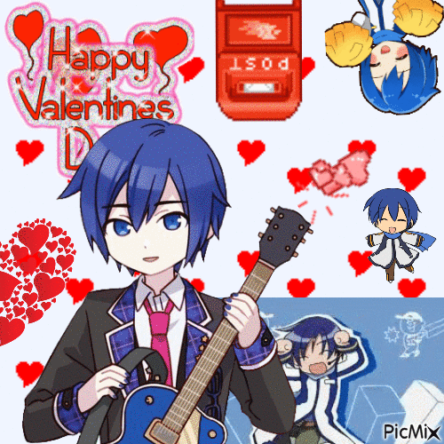 Kaito Valentine's Day - Безплатен анимиран GIF