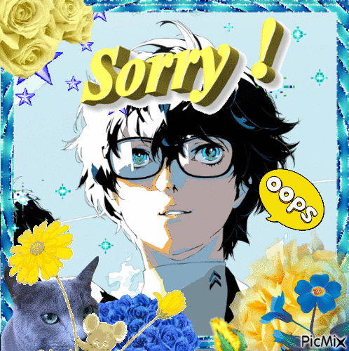 akira kurusu sorry!! - Free animated GIF