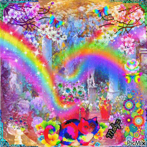 Rainbow spring - Ingyenes animált GIF