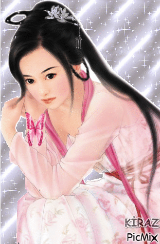 Asian woman - Besplatni animirani GIF