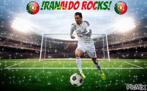 !Ronaldo Rocks! - Бесплатный анимированный гифка