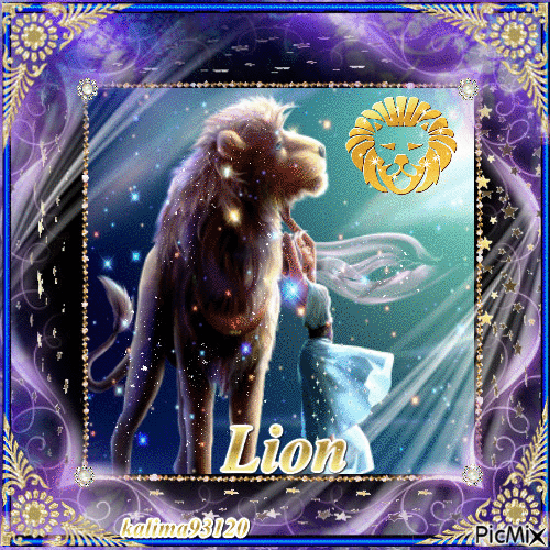 lion zodiaque - Animovaný GIF zadarmo
