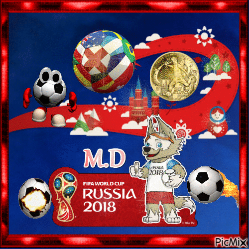 Mundial de Rusia - Ilmainen animoitu GIF