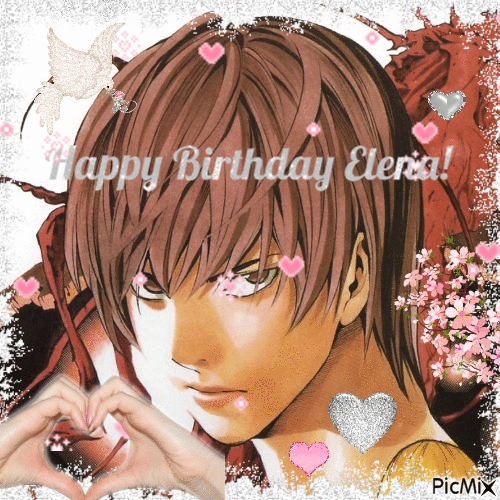 very simple elegant birthday card for your beloved Elena! - 免费动画 GIF